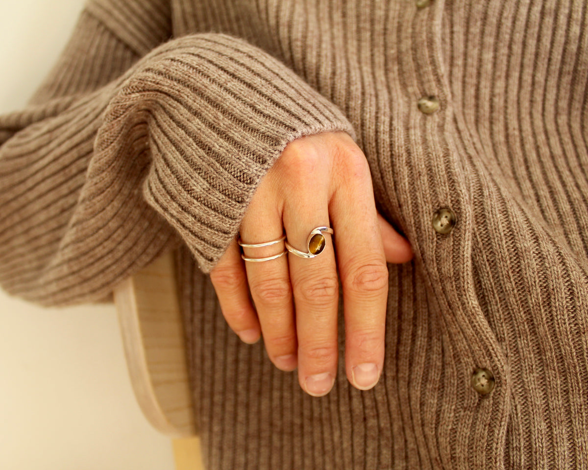Béa, bague argent sterling.