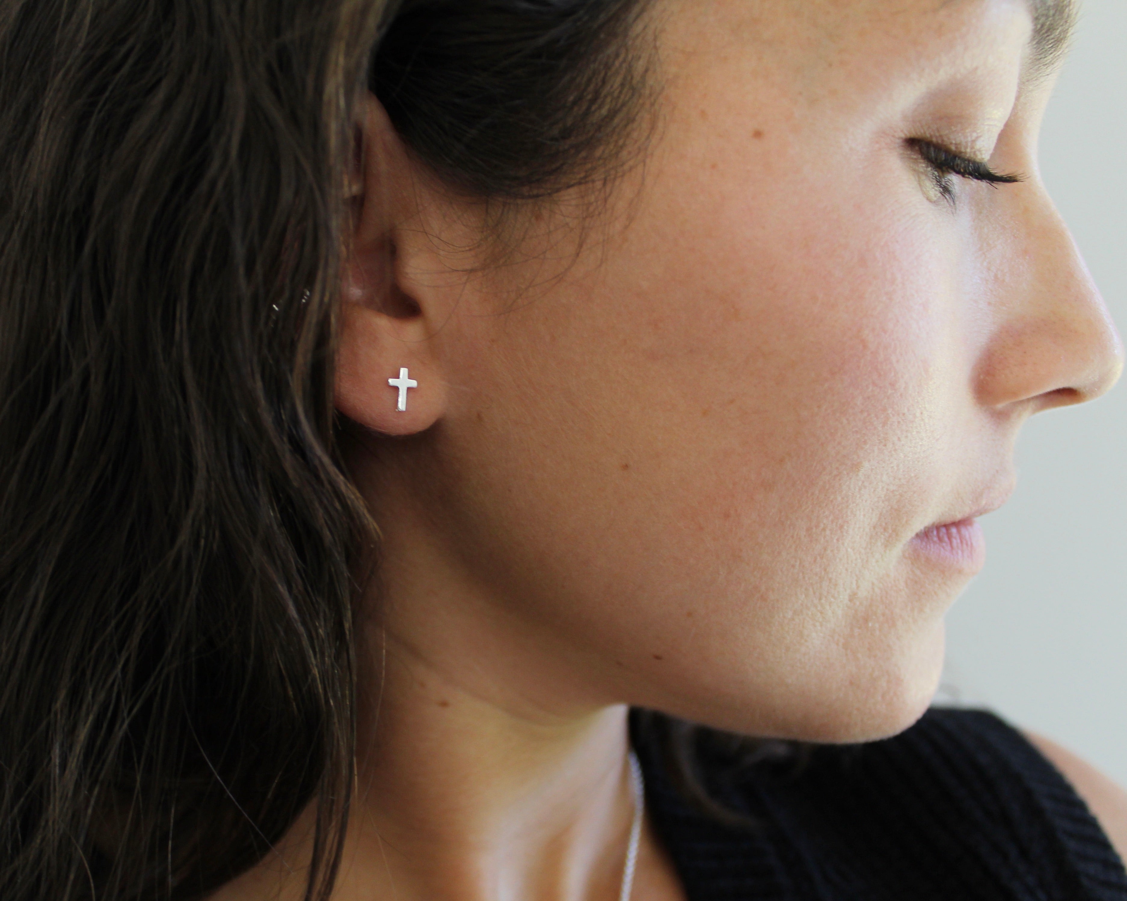 AMY, boucles d'oreilles argent sterling.