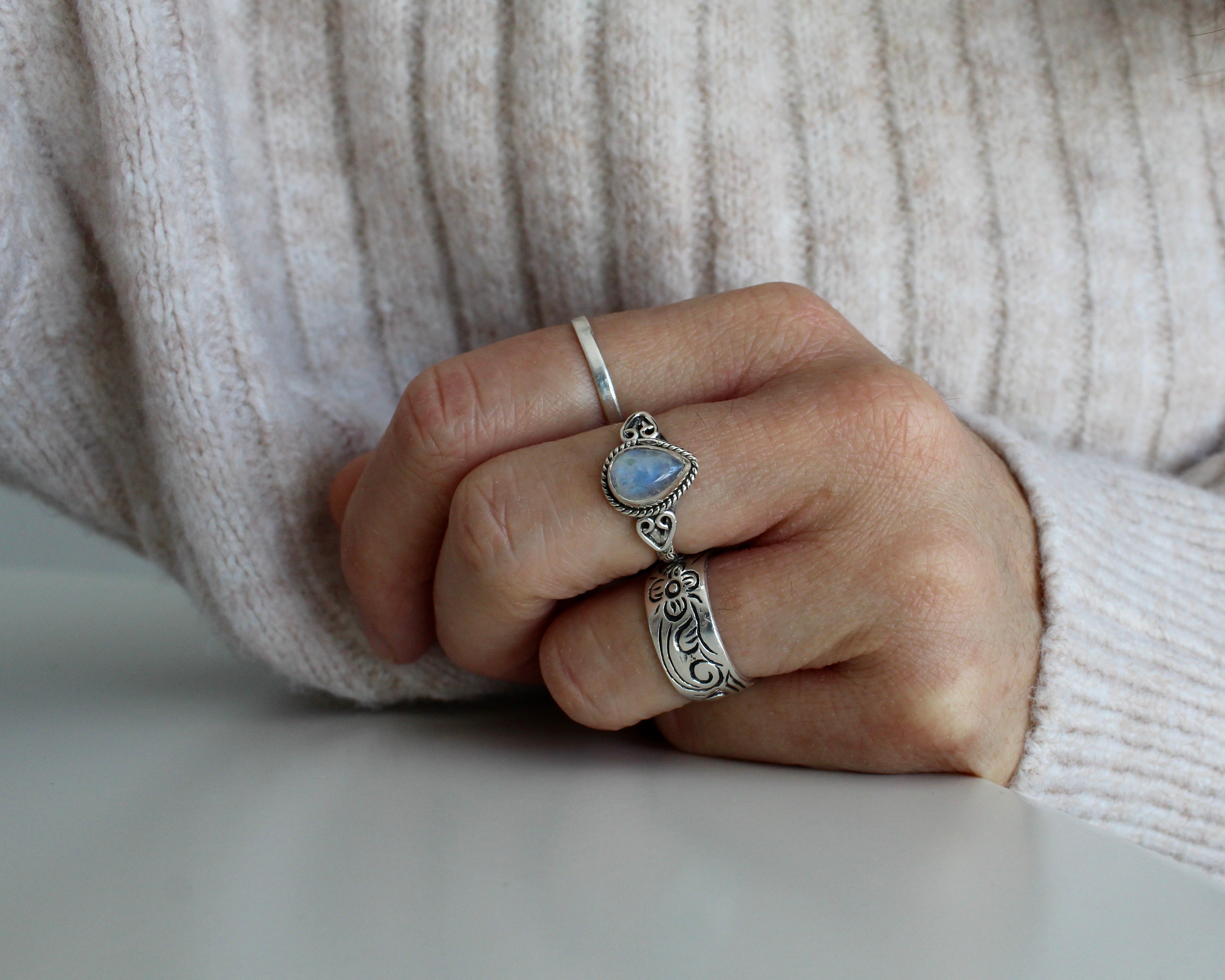 MAHA, bague argent sterling.