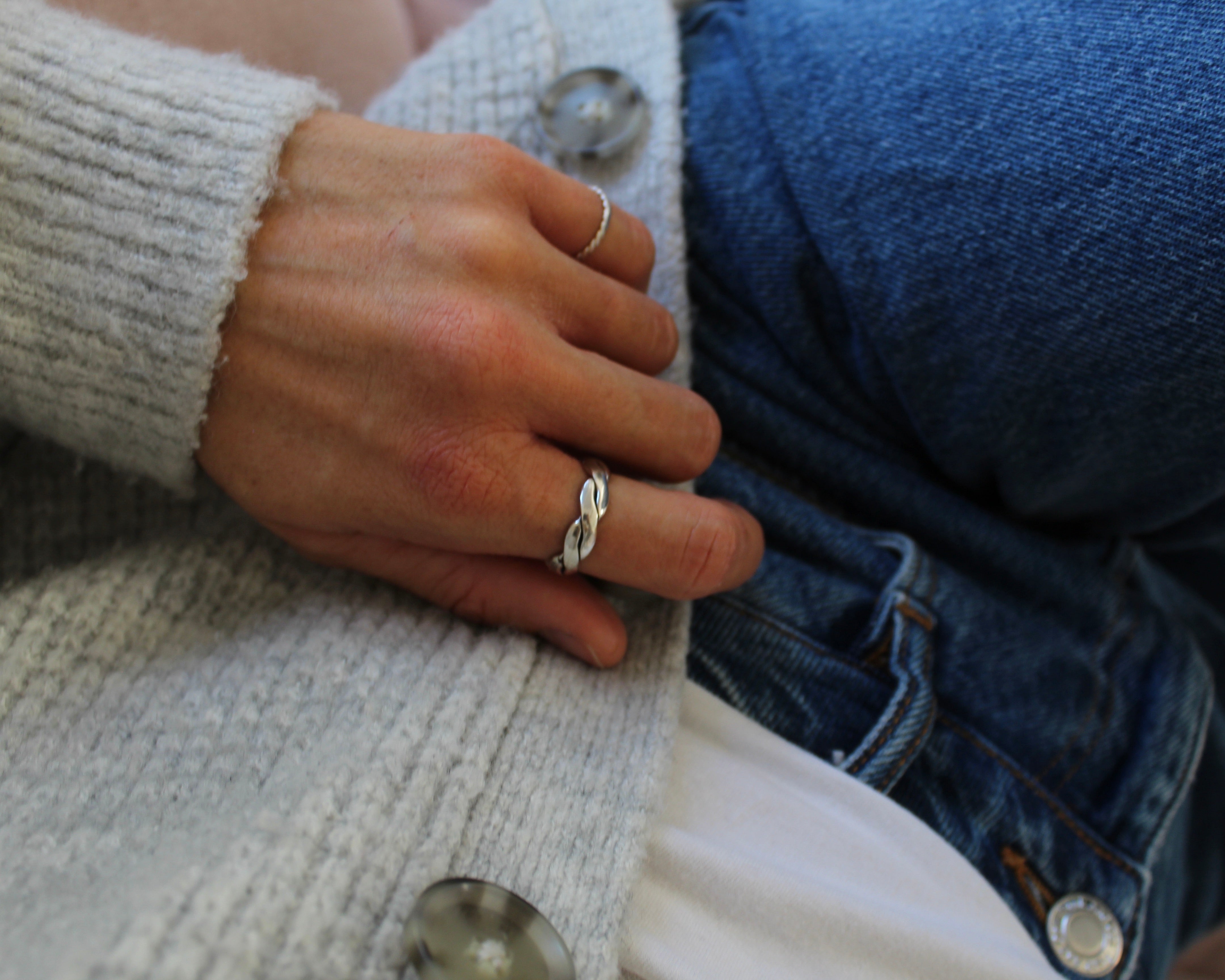 FRED, bague argent sterling.