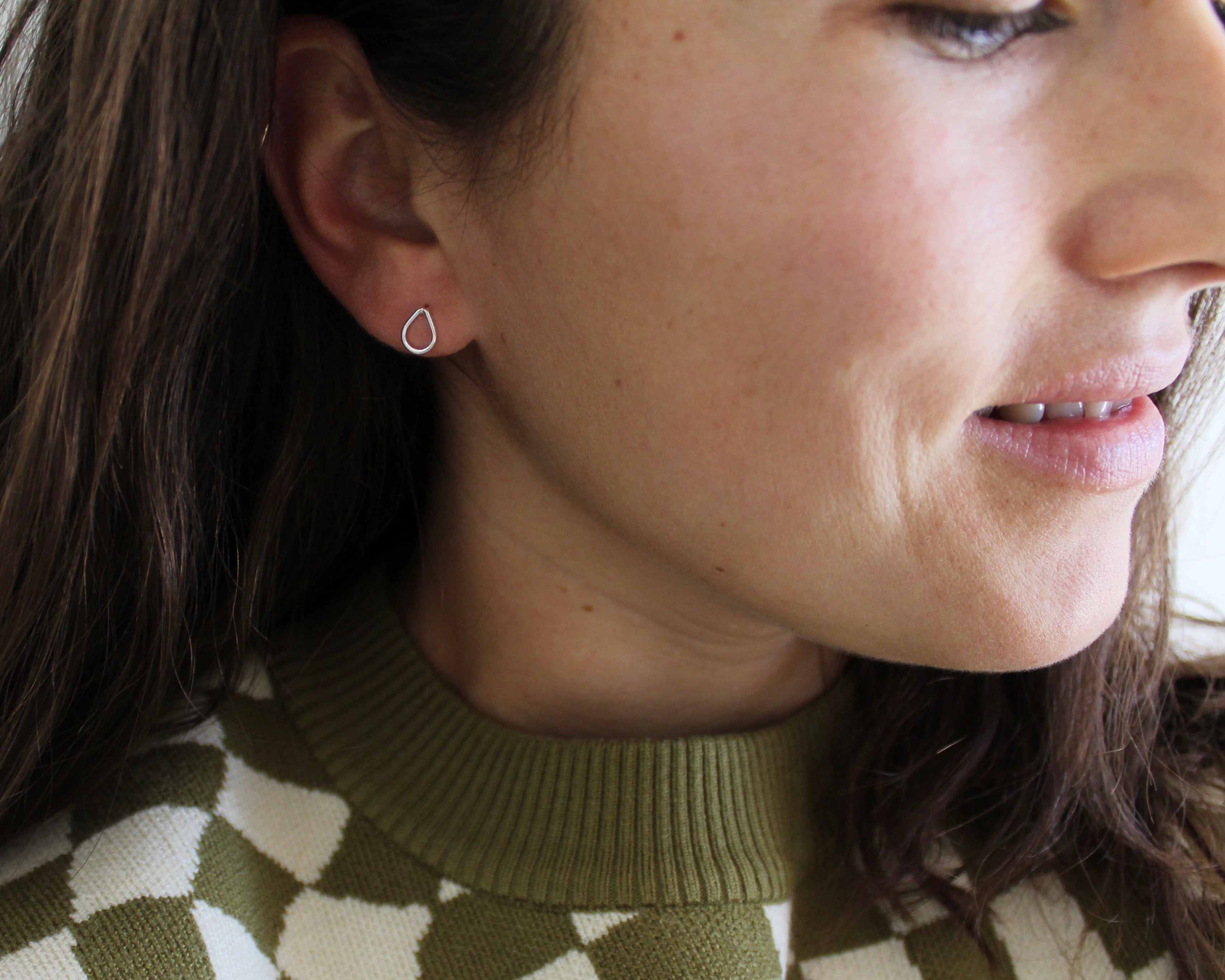 PLUIE, boucles d'oreilles en argent sterling.