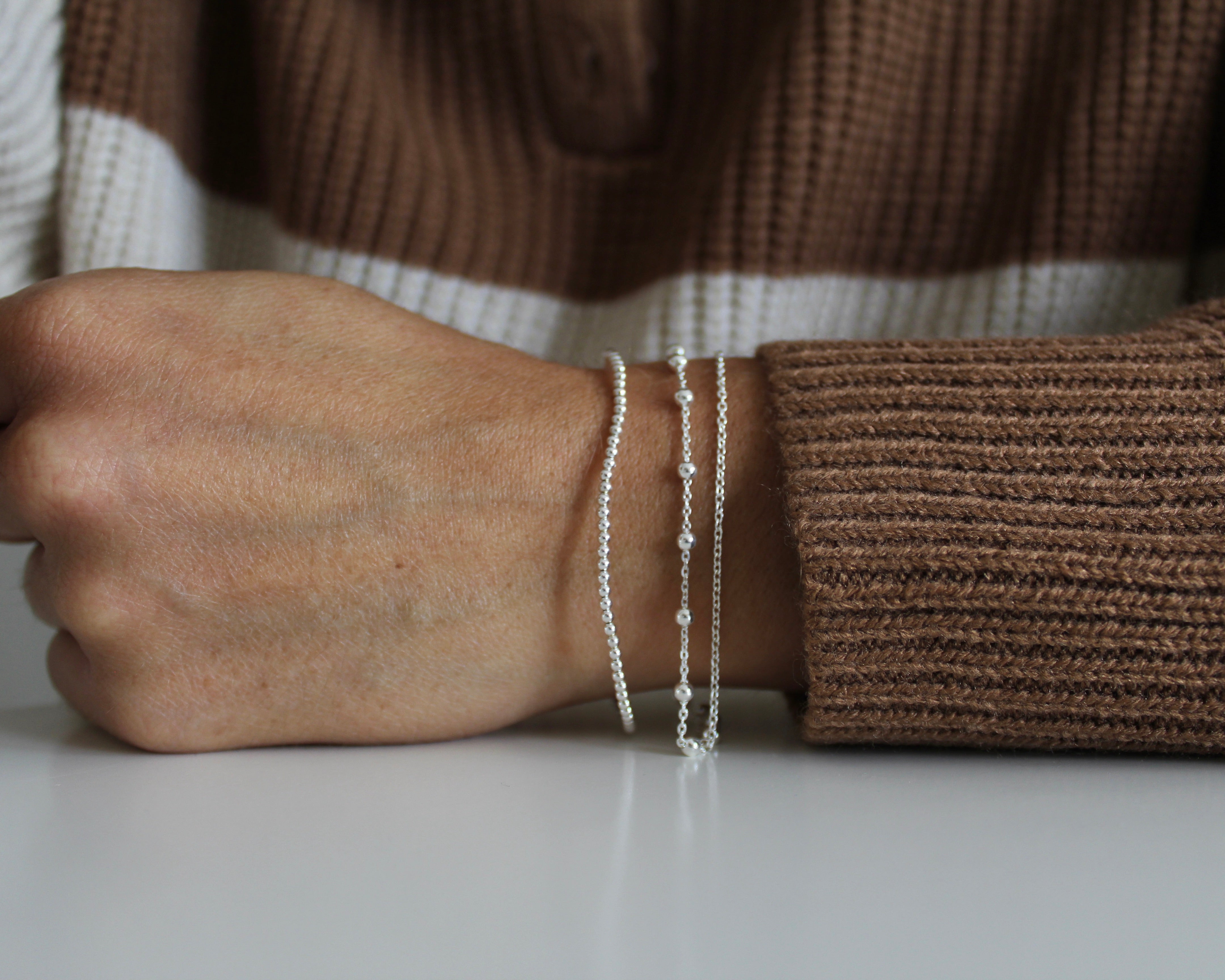 PAULINE, bracelet argent sterling.