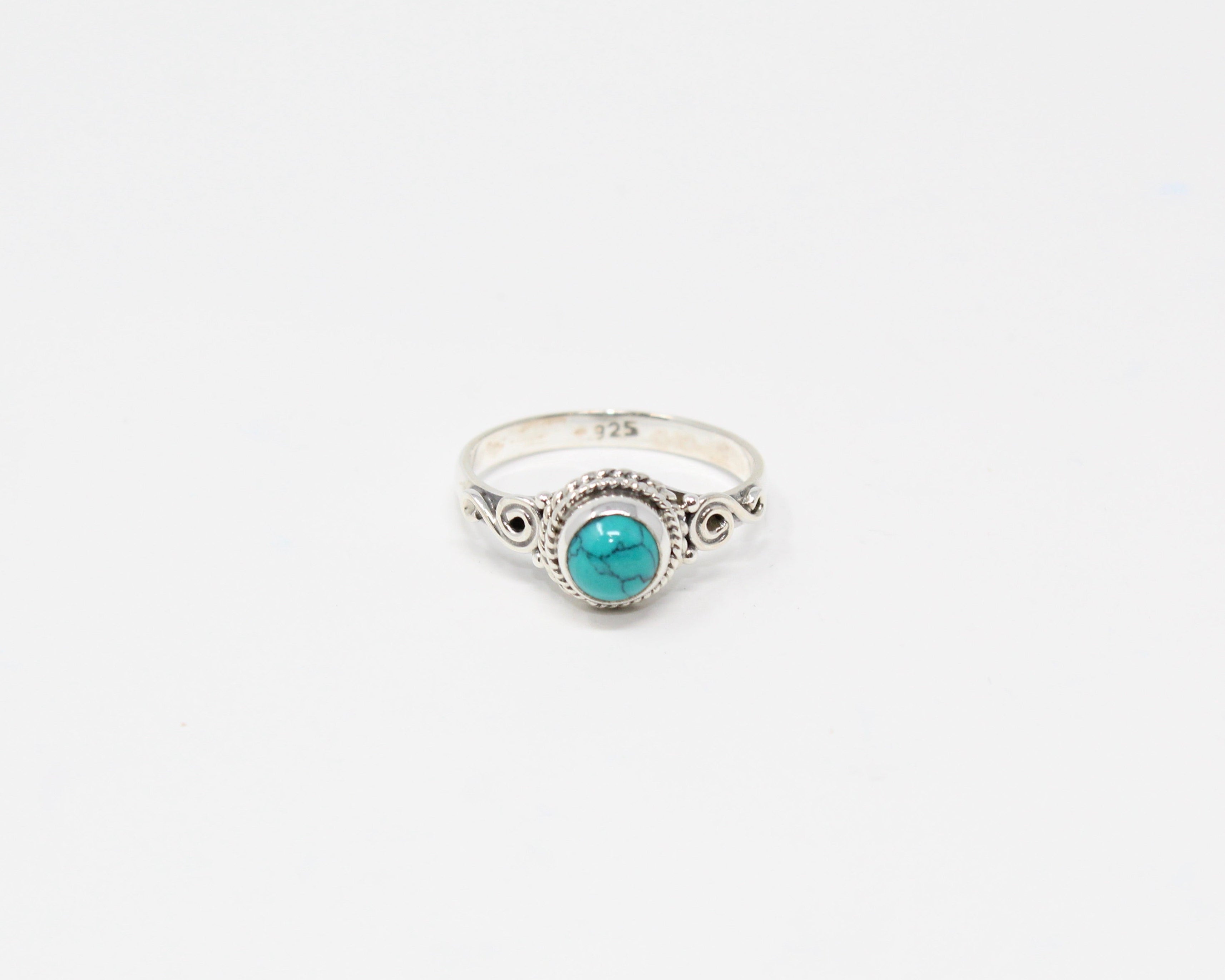 SINCÉRITÉ, bague argent sterling et pierre semi-précieuse, TURQUOISE.