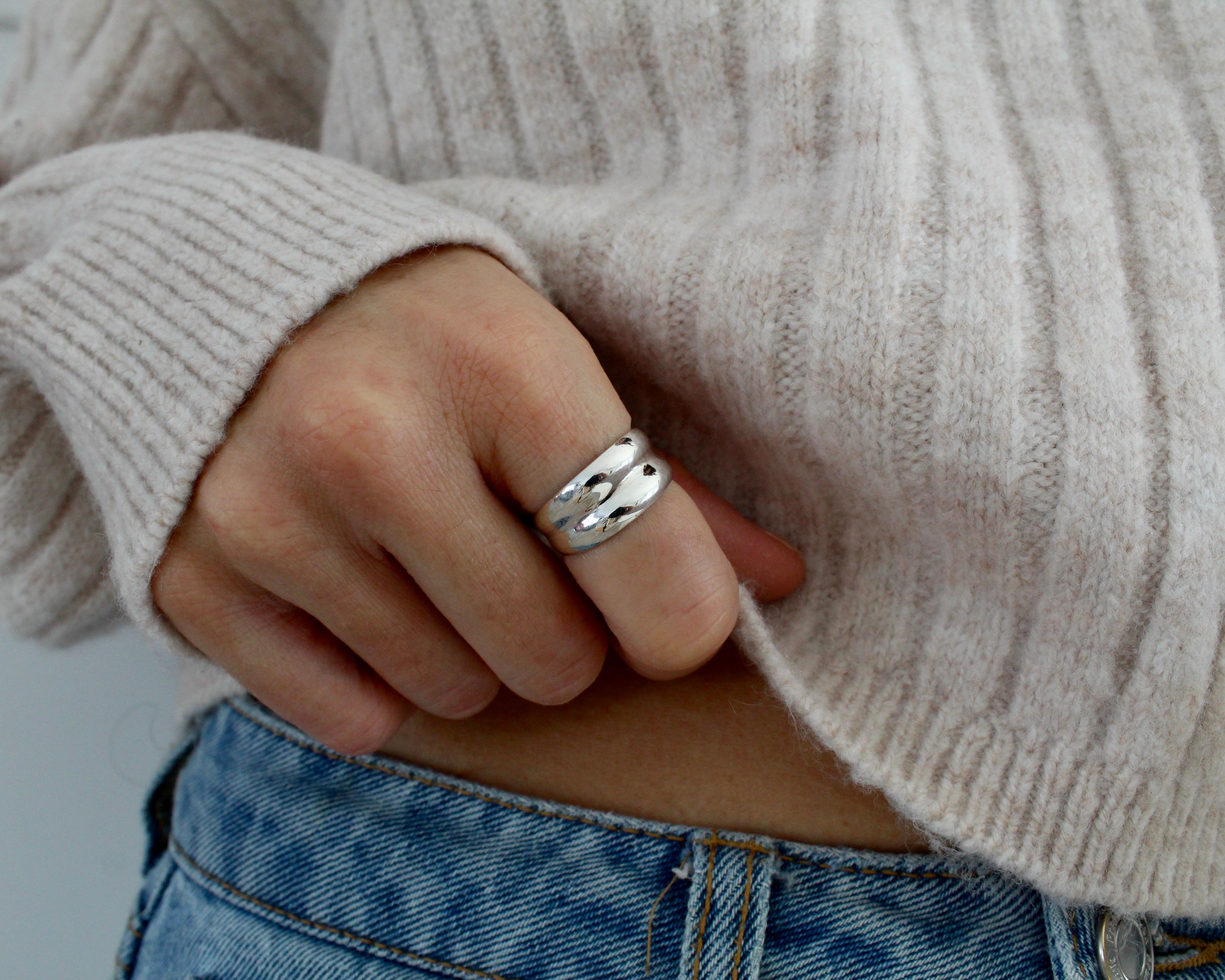 ANNE, bague argent sterling.