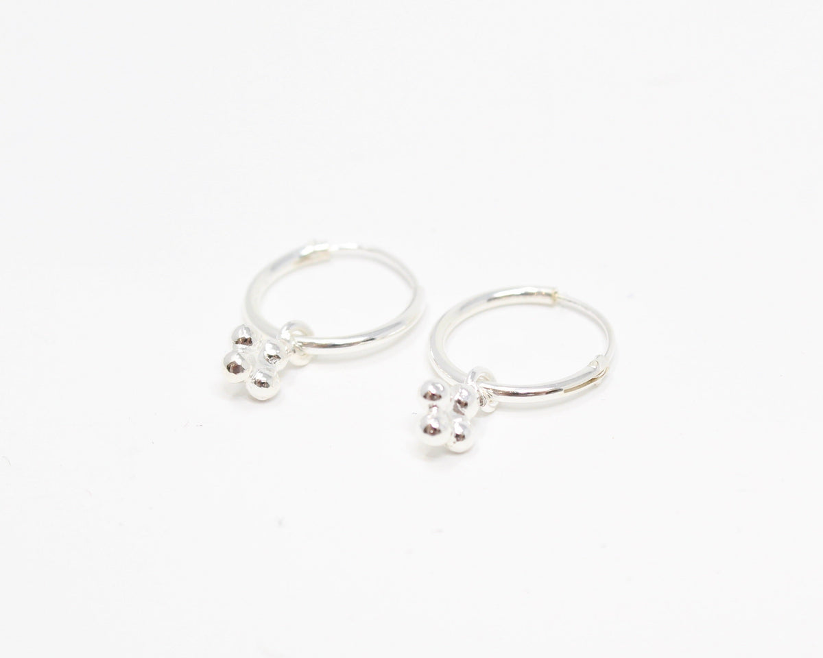 BRUME, anneaux argent sterling.