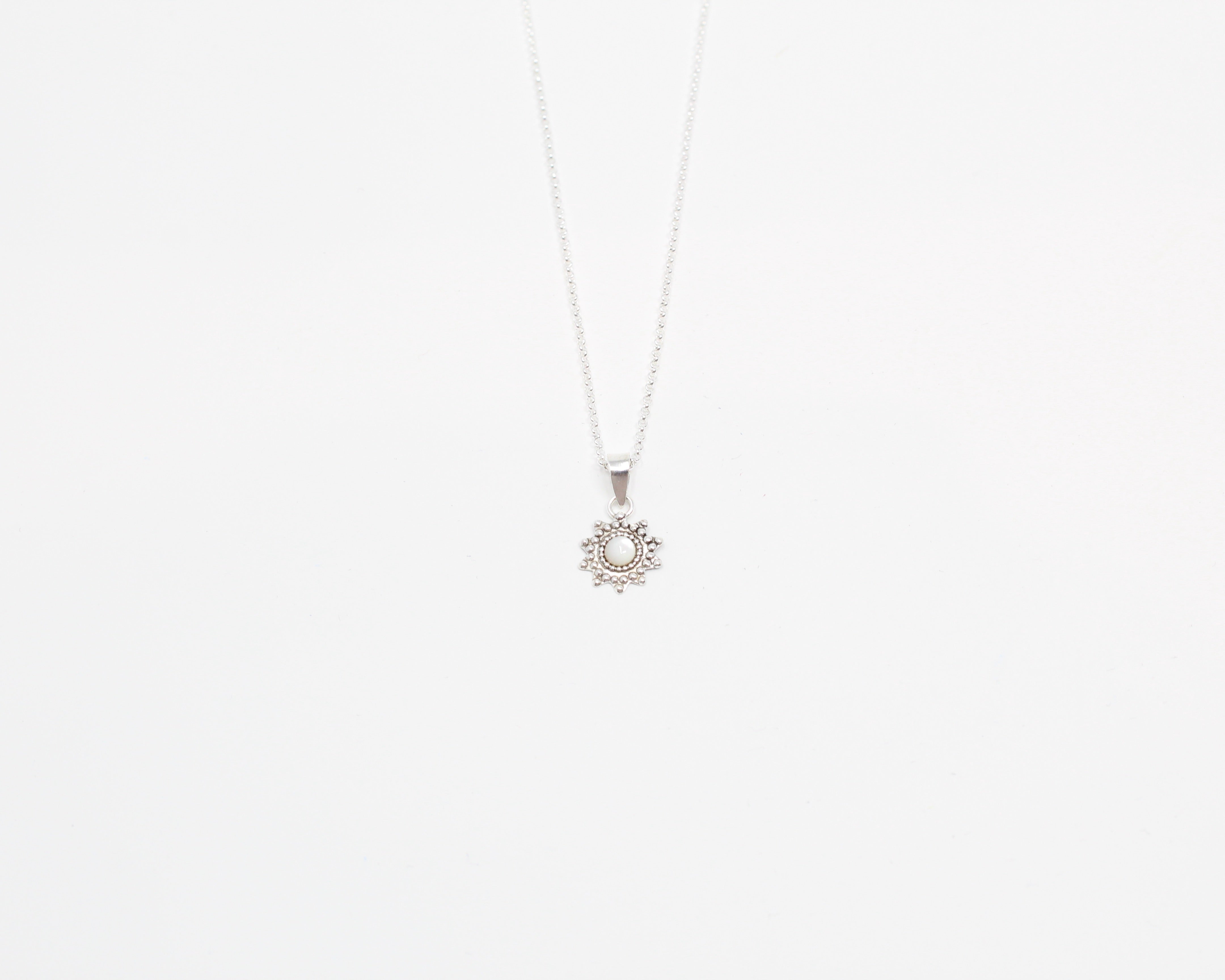 SOLEIL, collier argent sterling.