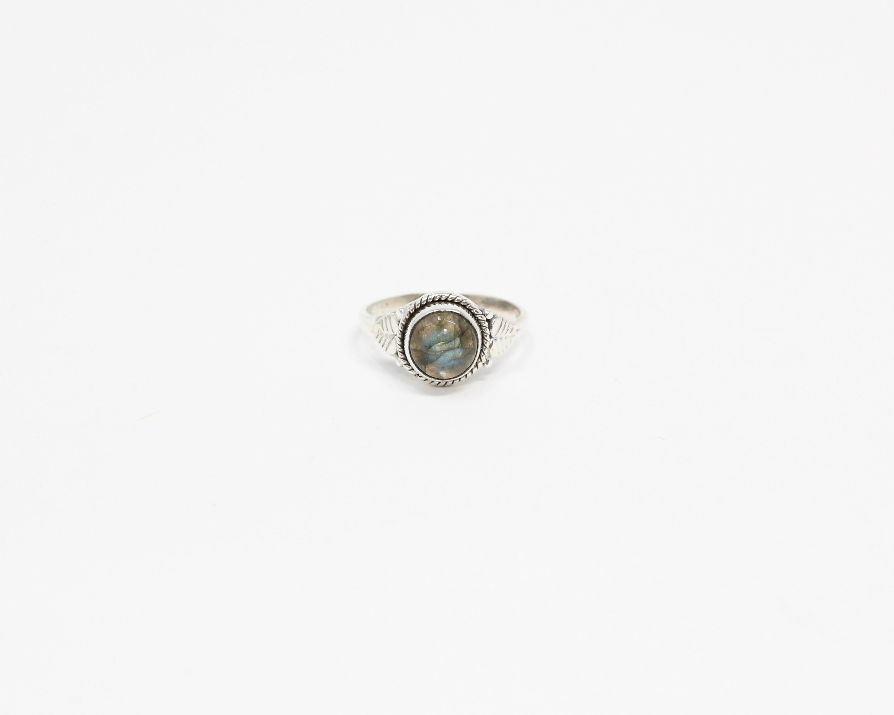 JOIE, bague argent sterling et pierre semi-précieuse, LABRADORITE.