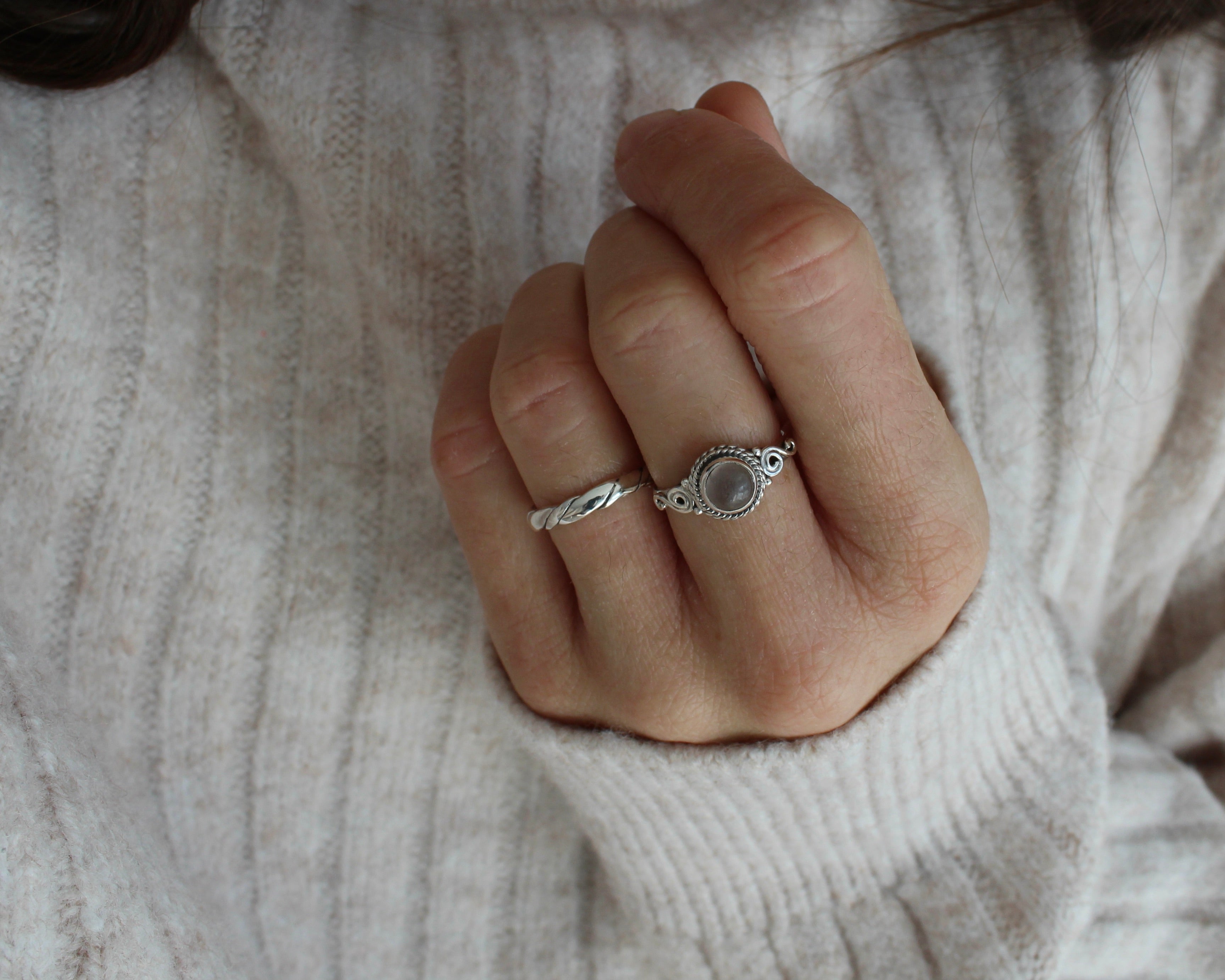 VITA, bague argent sterling.