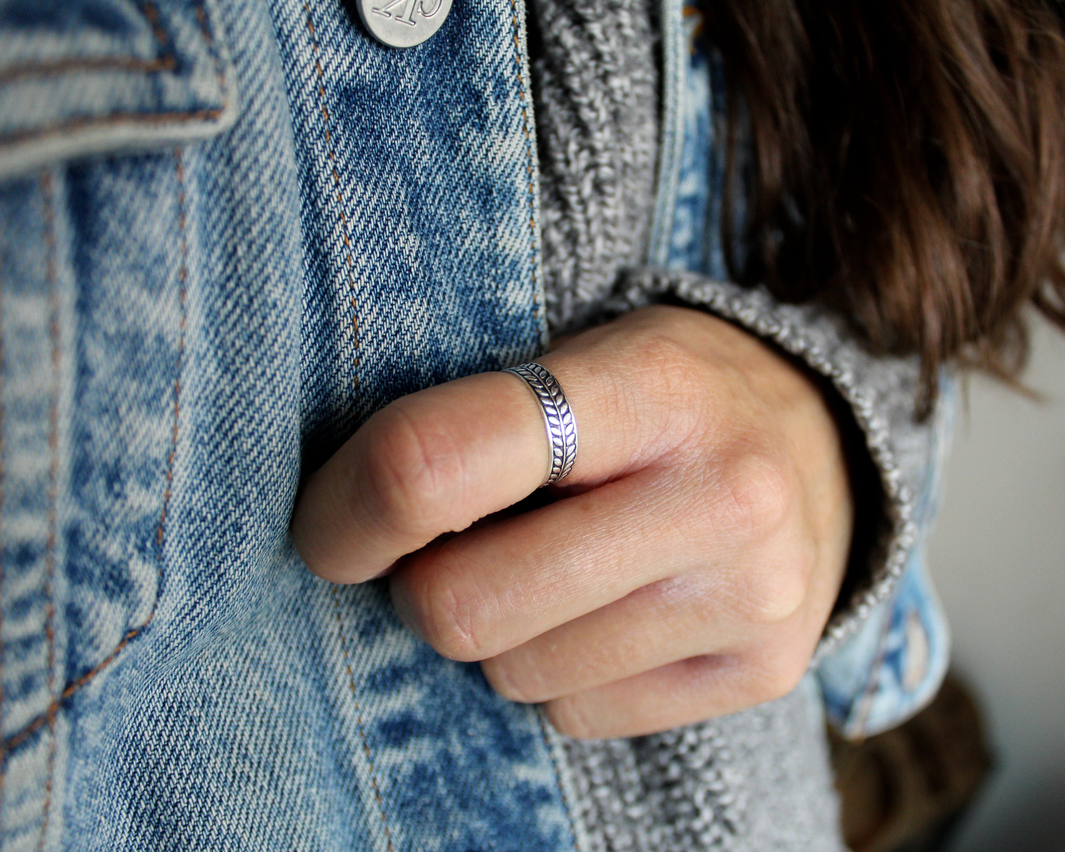 VITIS, bague argent sterling.