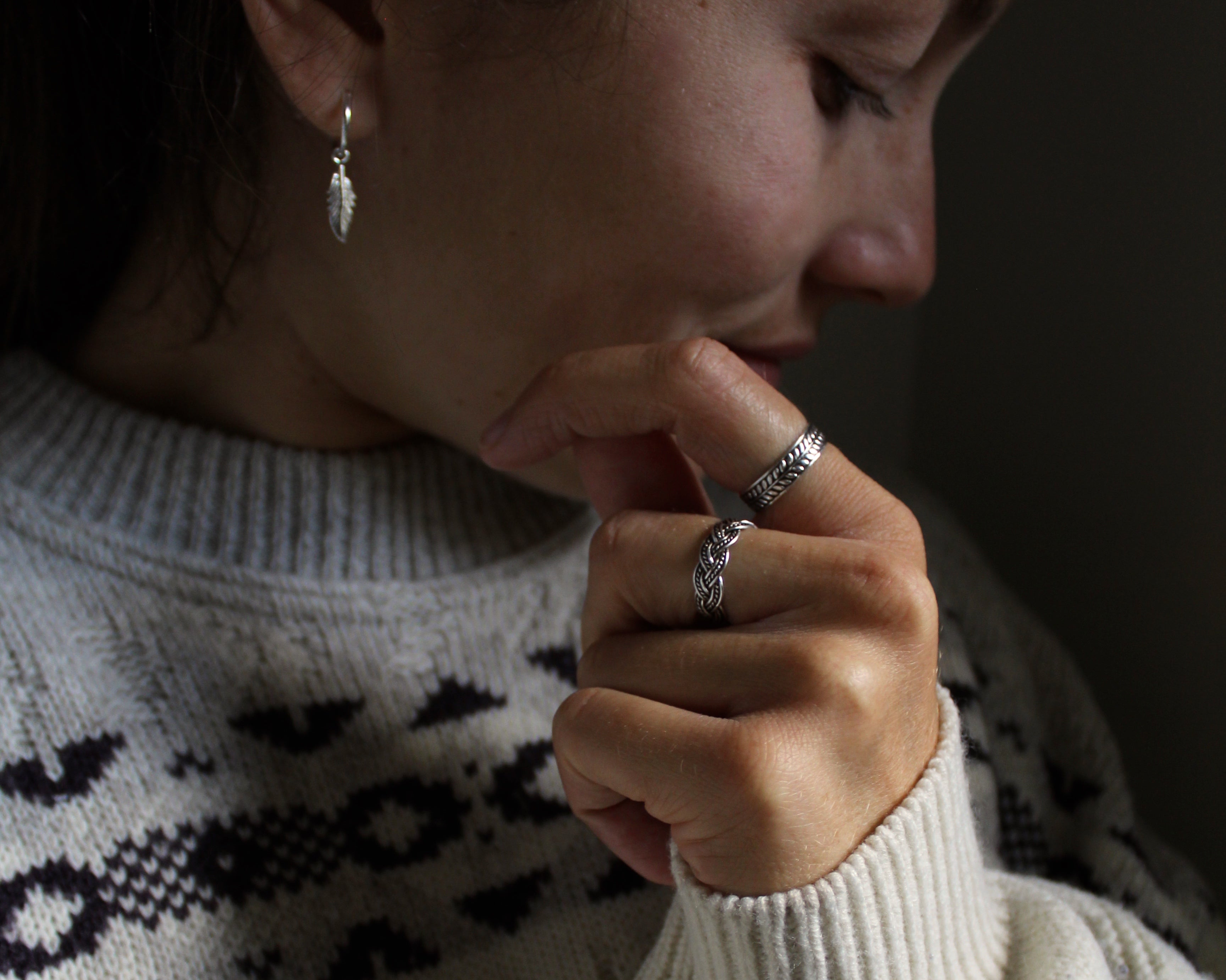 BORÉAL, bague argent sterling.