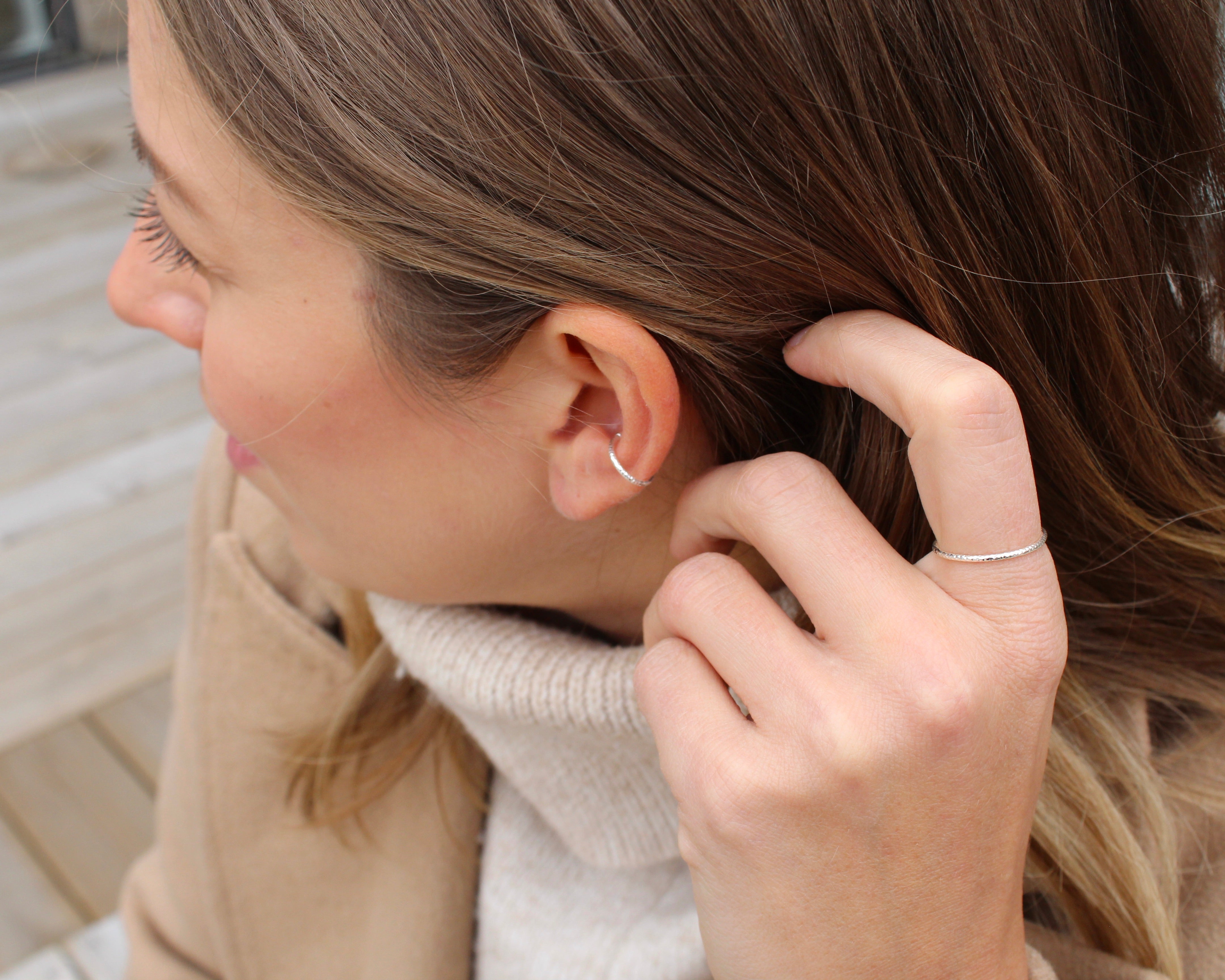 CIEL, ear cuff en argent sterling.