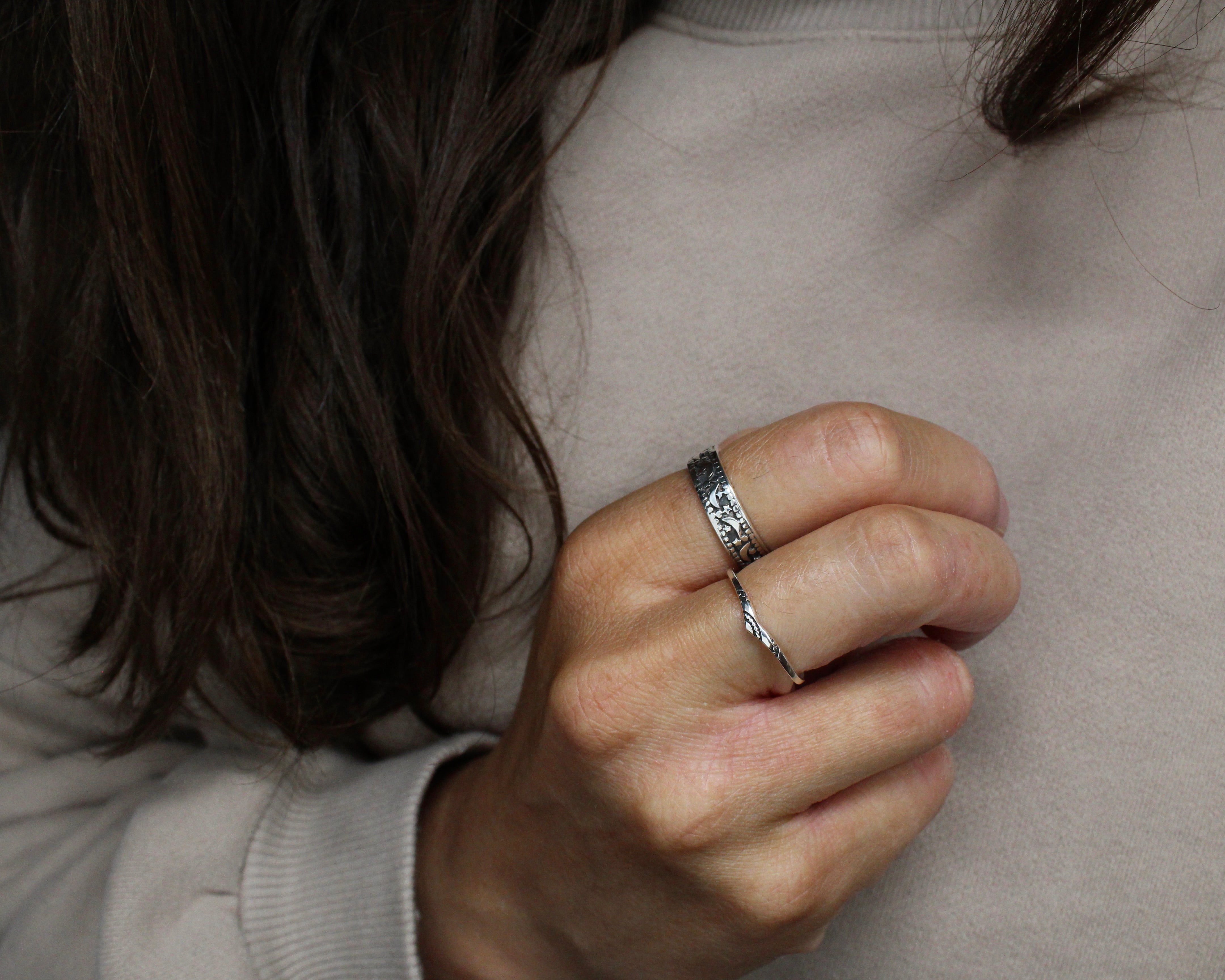 NOHM, Bague argent sterling.