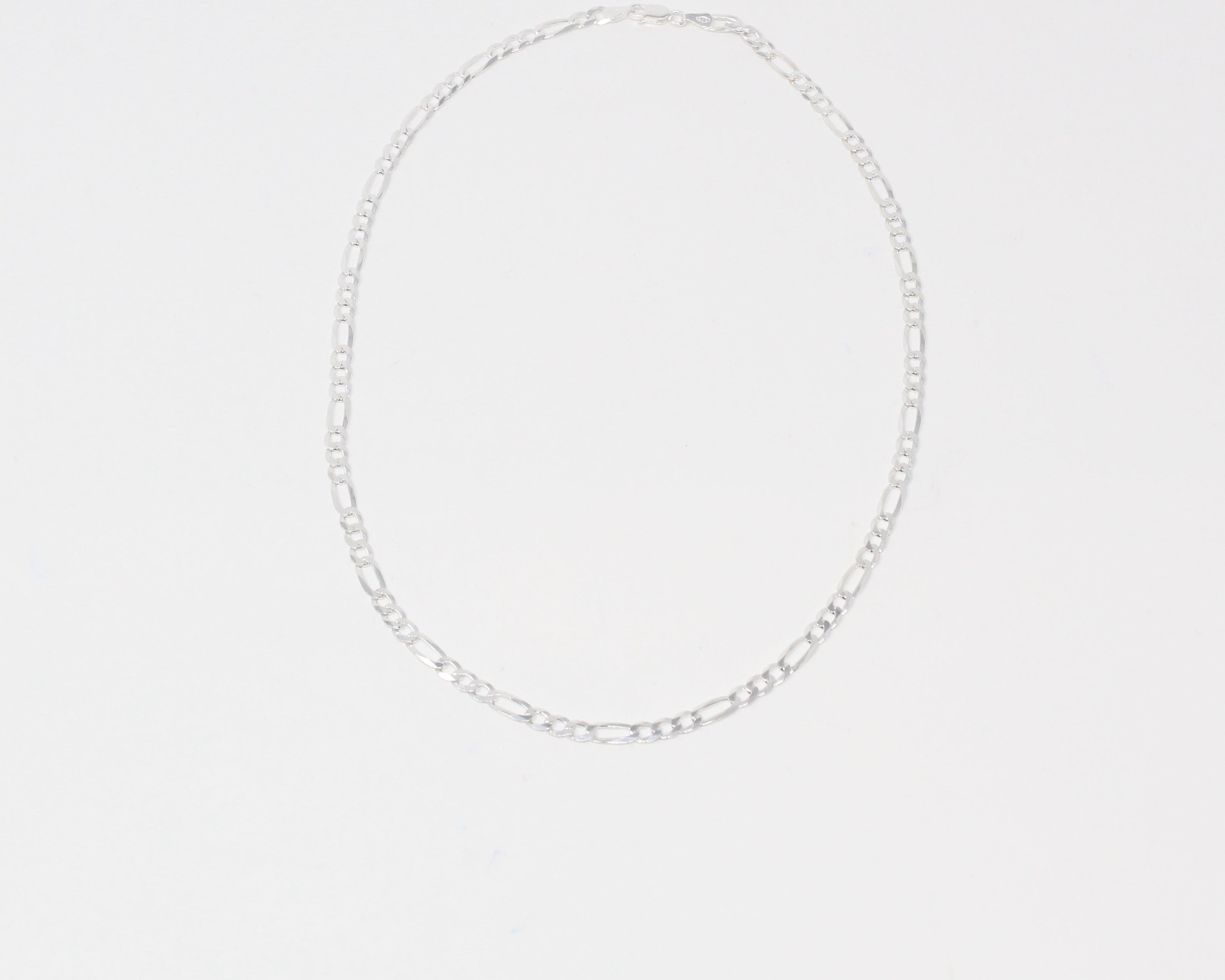 CLÉMENCE, chaine en argent, figaro.