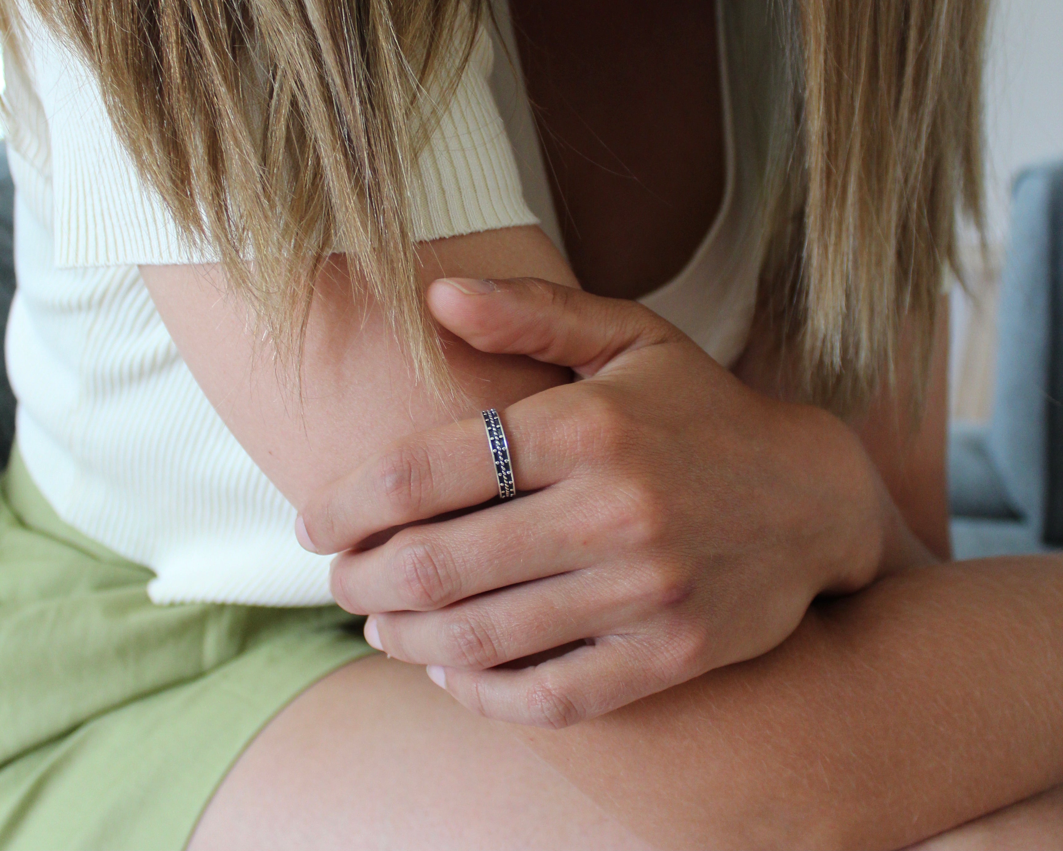 PIKU, bague argent sterling.