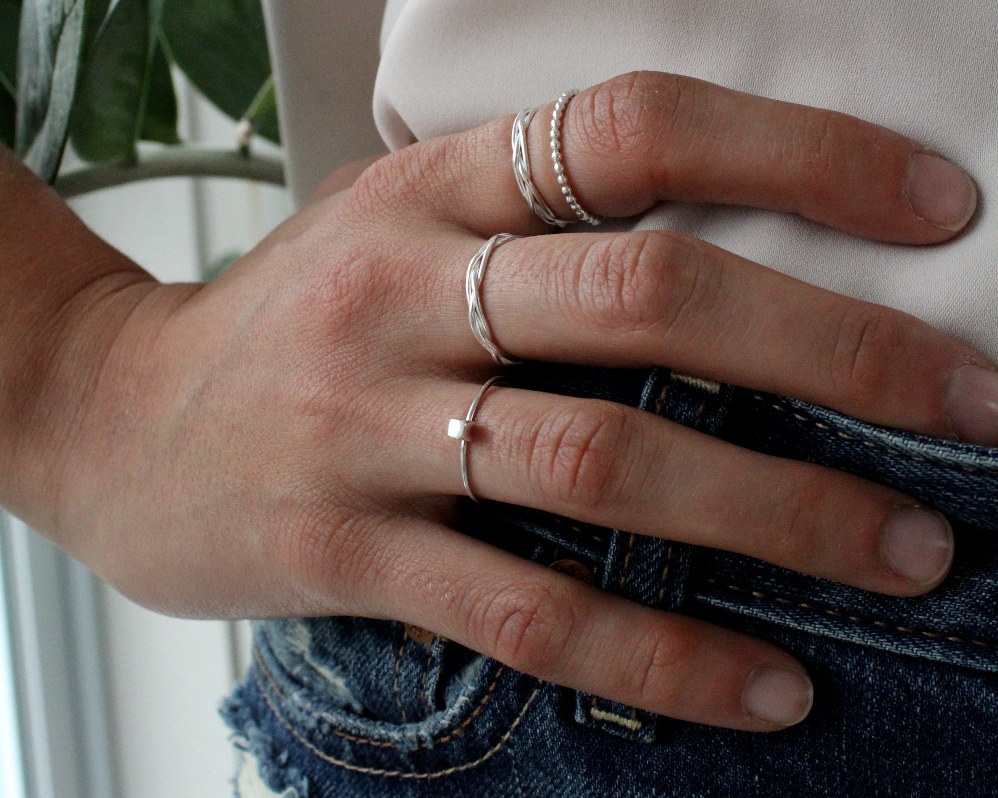 SOPHIE, bague argent sterling.