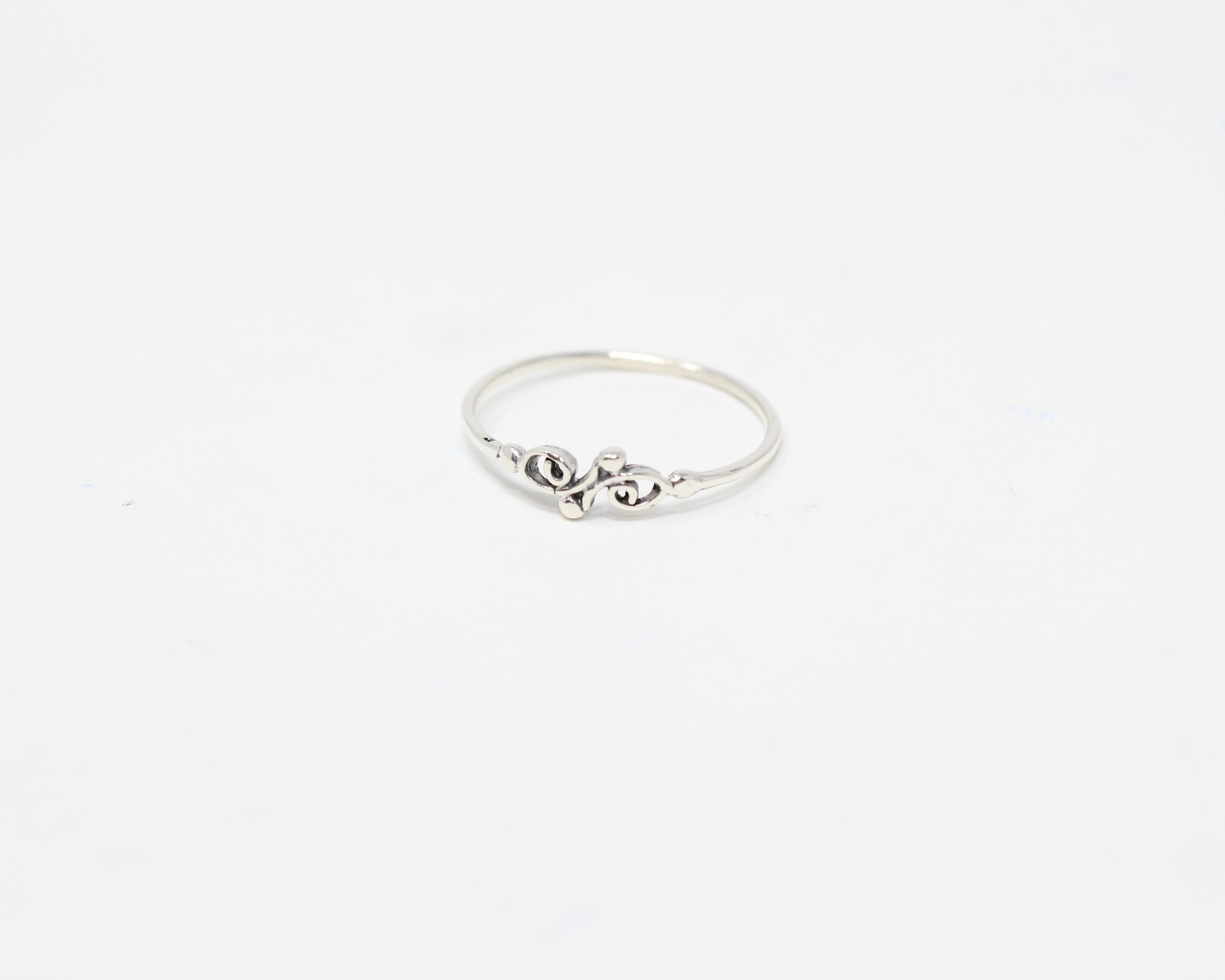 NATURE, bague argent sterling.