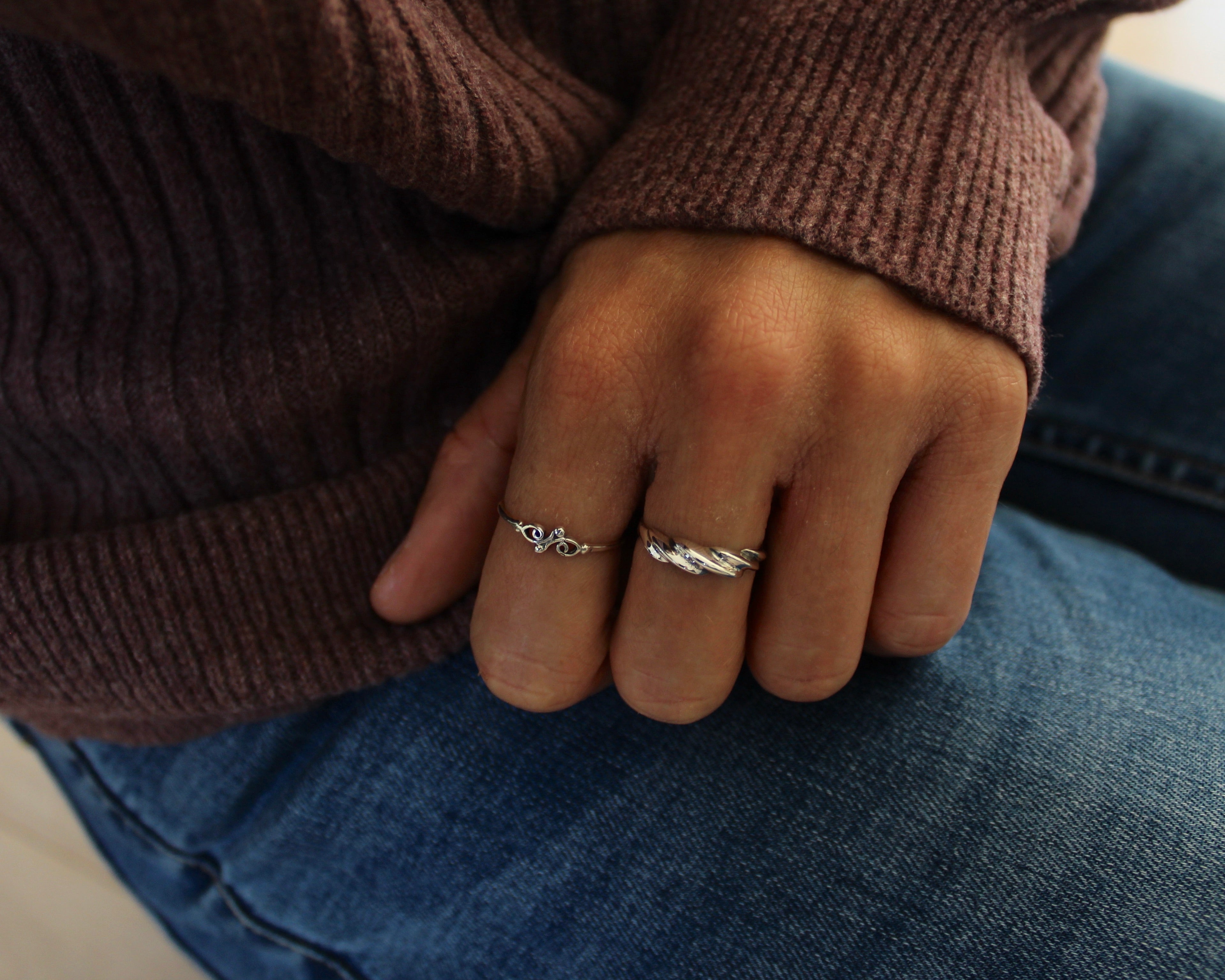 LENA, bague argent sterling.