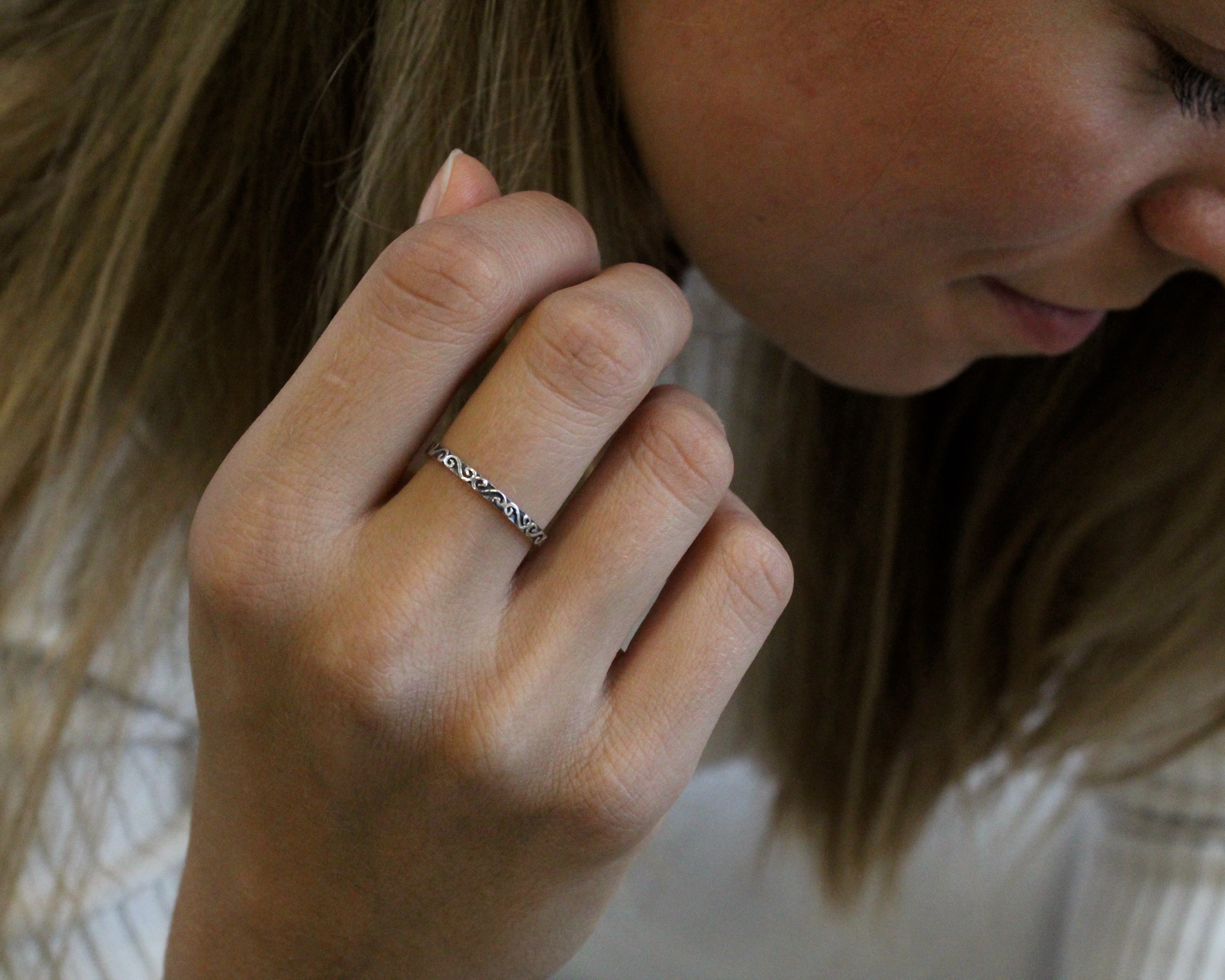 MARINE, bague argent sterling.