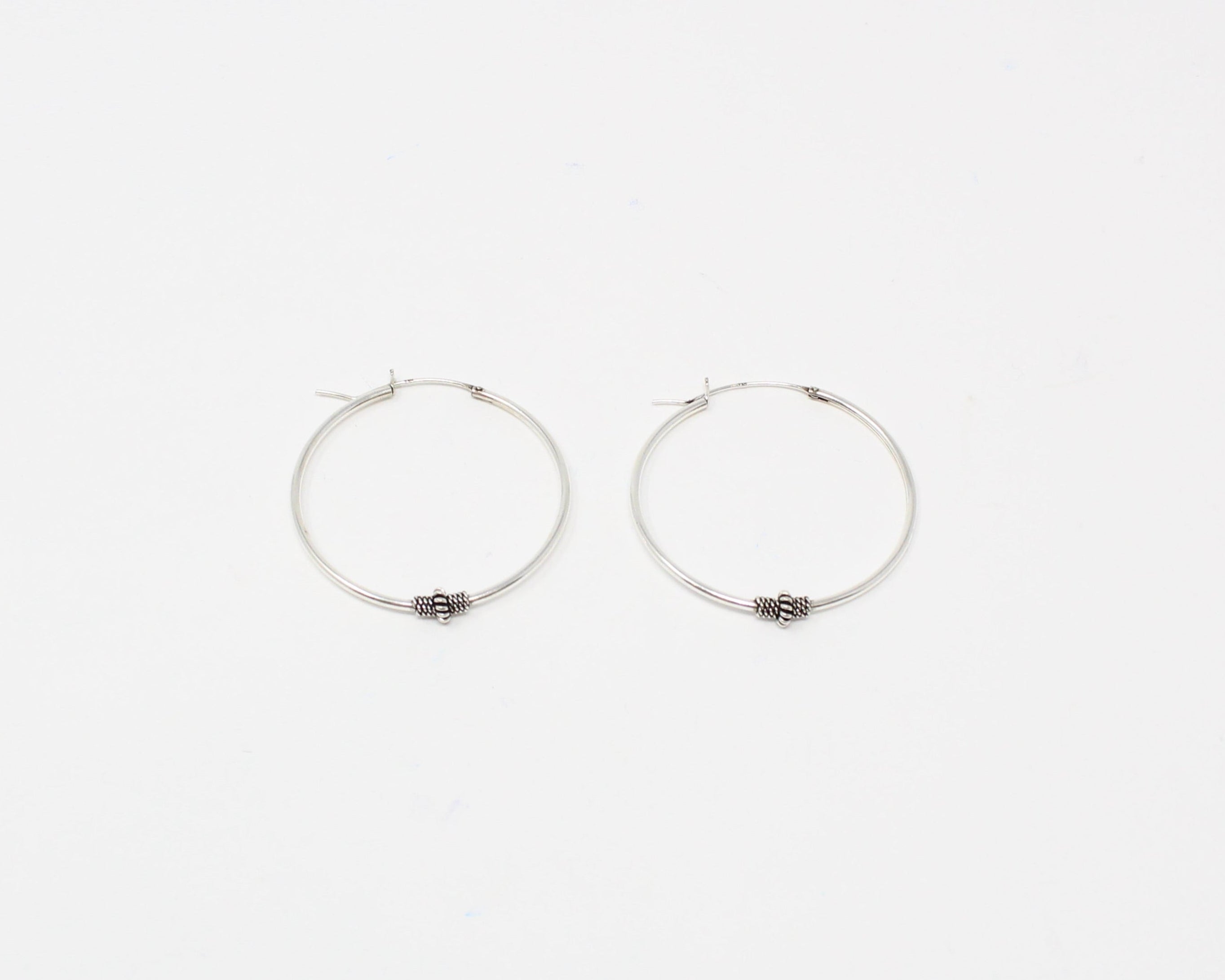 JACINTHE, anneaux argent sterling. Boucle d'oreille.