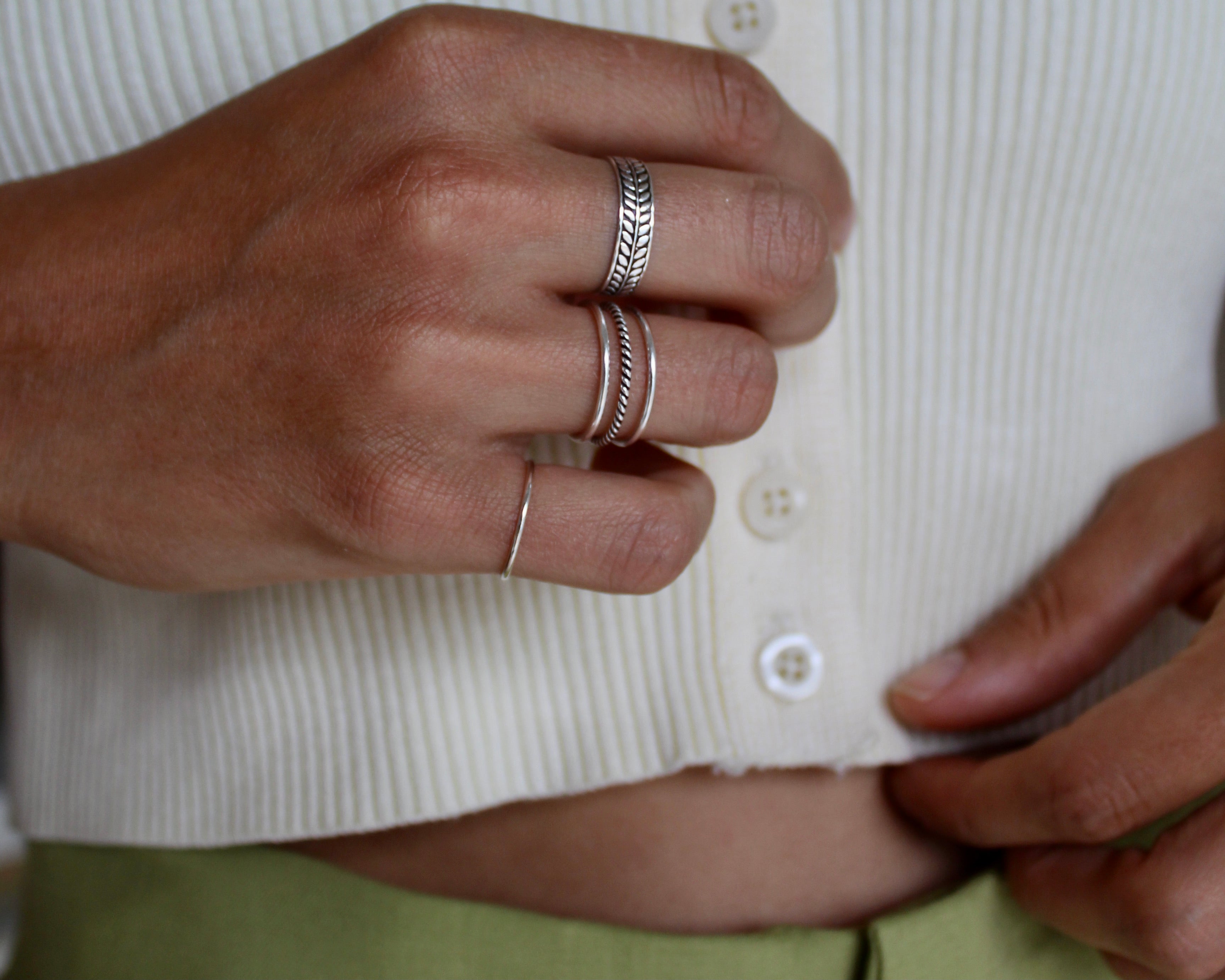 VITIS, bague argent sterling.